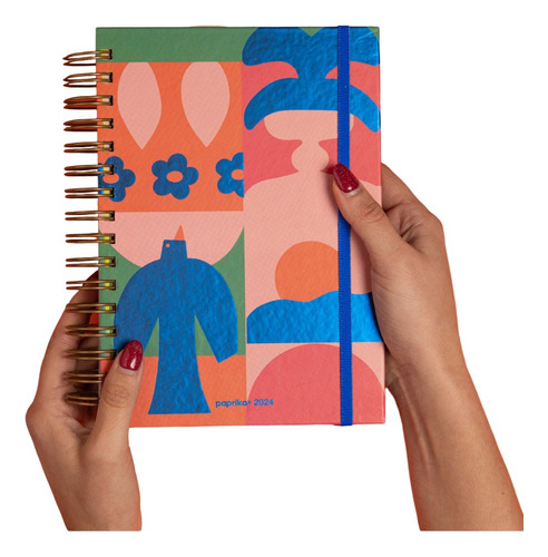 Agenda Planner 2024 Semanal A5 Paprika Shantilove - Cuzco Portada Multicolor