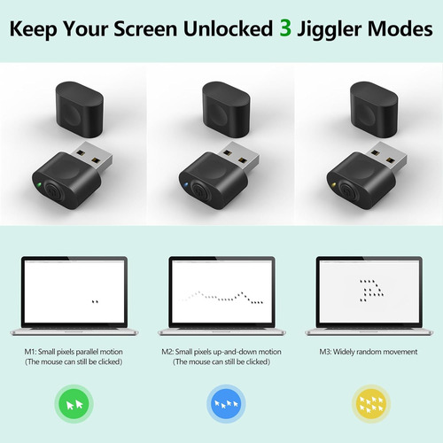 Hotlife Undetectable Mouse Jiggler, Usb Mouse Mover Devic...