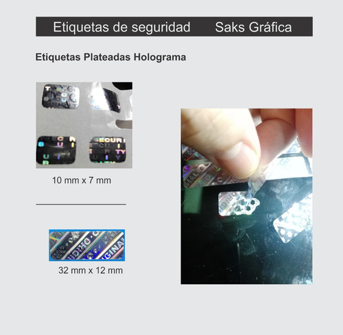 Imagen 4 de 5 de Etiquetas Seguridad Garantía Servicio Técnico Celulares