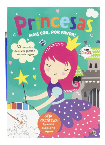 Mais Cor, Por Favor! Princesas, De Mammoth World., Vol. 1. Editorial Brasileitura (todolivro), Capa Mole, Edição 2024-01-01 00:00:00 Em Português