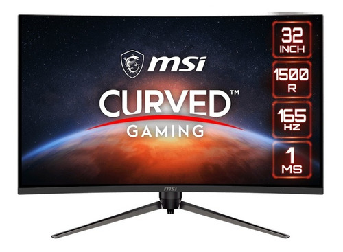 Monitor Msi 32 165hz 1ms 1920x1080 Curved Gaming Ag321cr