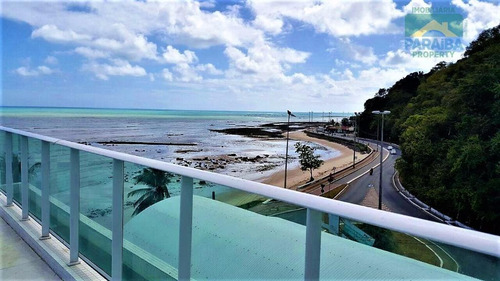 Imagem 3 de 5 de Oportunidade Beiramar - Flat Mobiliado À Venda - Praia De Cabo Branco - João Pessoa - Pb - Fl0037