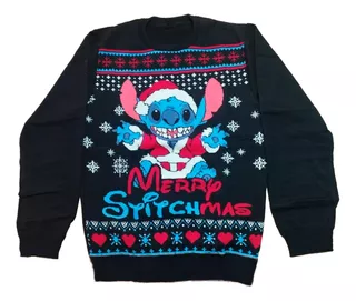 Suéter Tejido Stitch Christmas Ohana Ugly Sweater Unitalla