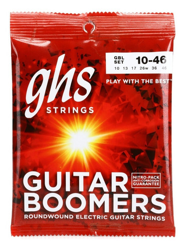 Encordado Ghs Gbl 010 - 46 Boomers Para Electrica 