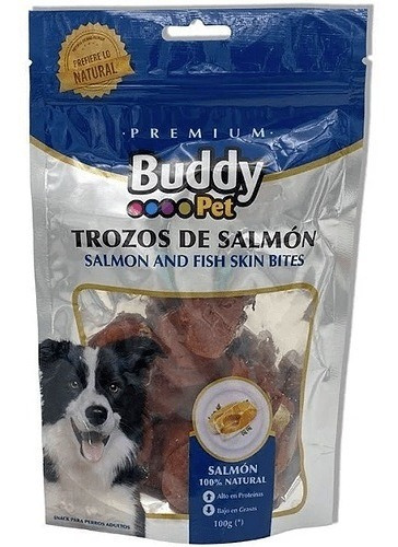 Trozos De Salmon Snack Premium - Buddy Pet - 100g