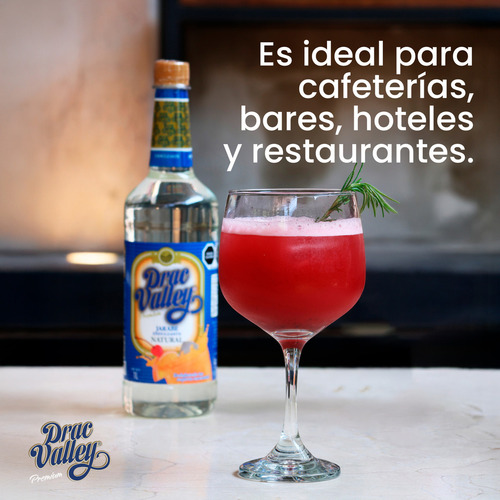 Jarabe Endulzante Natural Drac Valley 1 lt | Jarabe Para Cócteles y Bebidas | Sabor Natural y Dulzura Equilibrada Ideal Para Postres y Bebidas