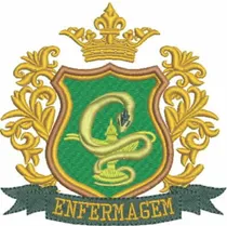 Comprar Matriz Bordado Ponto Cheio Escudo Enfermagem Brasão H565