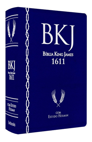 Bíblia King James 1611 Com Estudo Holman 6° Edição (azul)