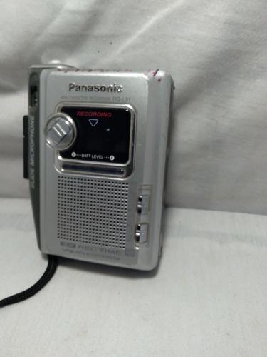 Mini Cassette Recorder Rq - L 31 . Panasonic . Prateado (Usado)