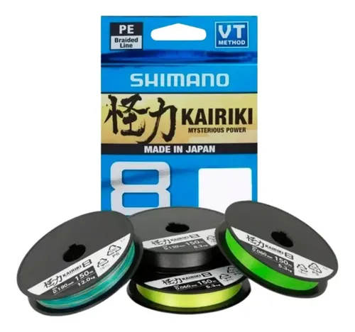 Linha De Pesca Shimano Multifilamento Colorida Kairiki 150m Cor