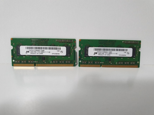 Imagem 3 de 3 de Módulos De Memória Ddr3 2x2gb (4gb Total) - Original Macbook