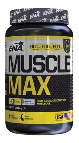Muscle Max (90 Tabs) - Ena Sport - Arginina Ornitina