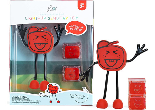 Juguete De Baño Original Glo Pals Sammy Red Activado Por Agu