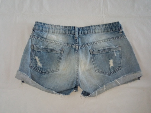 Short De Jean De Mujer Talle M 38 Eur Impecable 