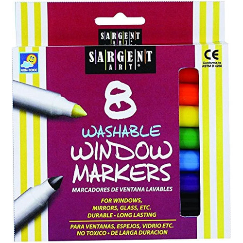 Sargent Art 22 - 1567 8 Unidades De Marcadores Lavables Para