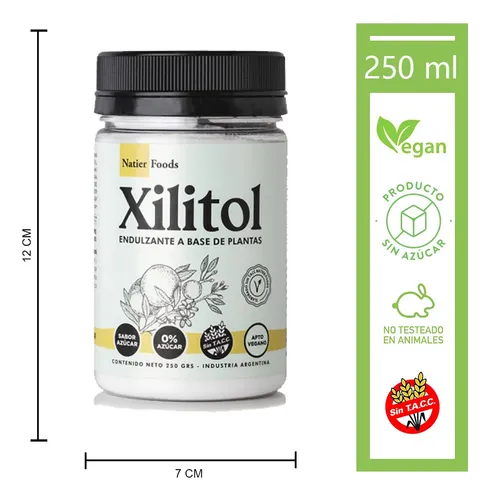 Endulzante Natural Vegano 0 Calorias Xilitol