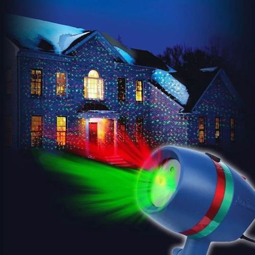 Imagen 5 de 8 de Luz Laser Exterior Extaca Luces Navidad Lluvia