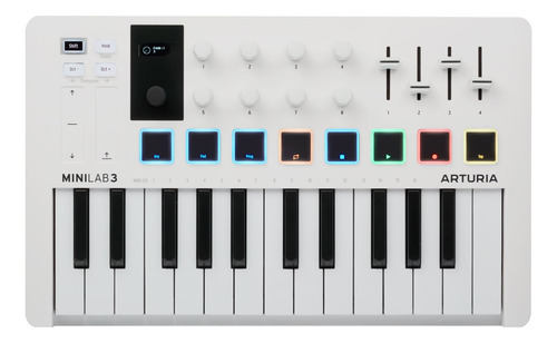 Teclado Controlador Midi 25 Teclas Arturia Minilab 3 Branco