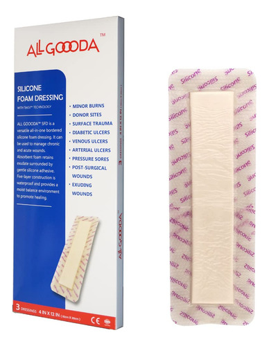 All Goooda Aposito De Espuma De Silicona De 4 X 12 Pulgadas