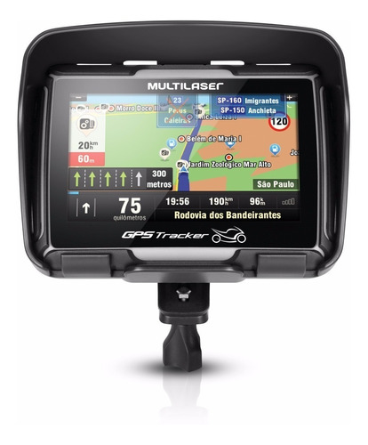 Gps Pra Moto Tela 4.3 Prova Dagua Bluetooth Pega Radar Kit