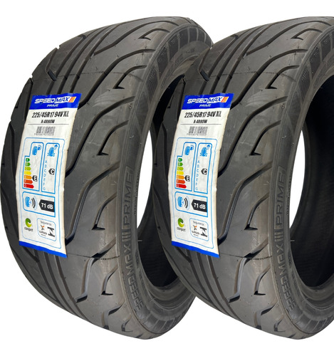 Kit 2 Pneus 225/45r17 94v Speedmax Xarrow Semi Slick +brinde