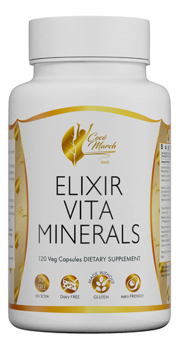 Coco March Elixir Vita Minerals De Alta Potencia, 24 Vitamin