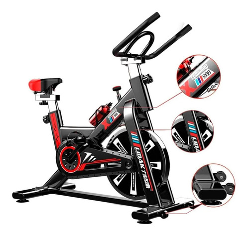 Bicicleta Spinning Pro Ajustable Resistencia Cardio Ergonómi