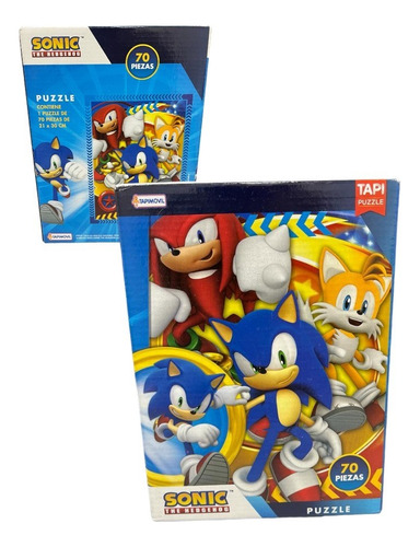 Rompecabezas Juego De Mesa 70 Piezas De Sonic Juego De Mesa