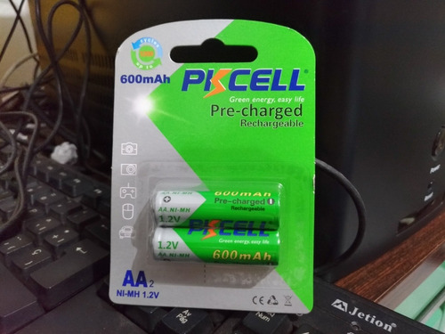 Batería Pila Recargable Aa Pkcell 2 Pares (4pilas)
