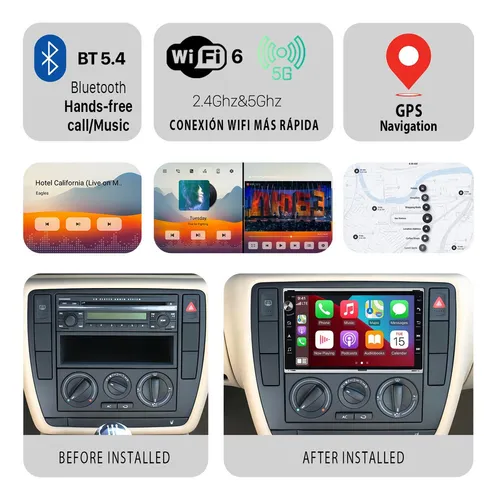 Dlcj Estéreo Vw Jetta Clasico 7 Carplay Android Auto Gps