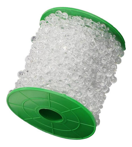 W 60m Perla 80mm+ 3mm Estrella Falso Cuerda Aplique Boda
