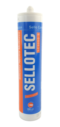 Silicona Neutra Multi 300ml Almendra Sellotec