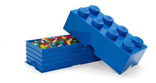 Imagen 8 de 10 de Caja Apilable Para Ordenar Lego® 4004 Original Bloque De 8