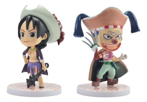 Figura Muñeco Gashapone One Piece Buggy Y Alvida