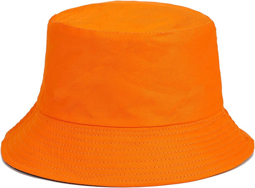 Sombrero De Pescador De Color Solido Plegable Reversible