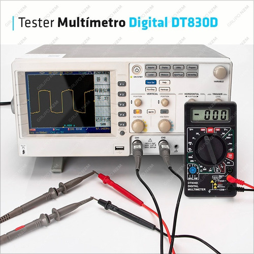 Imagen 5 de 10 de Tester Multimetro Digital Tension Corriente Resistencia