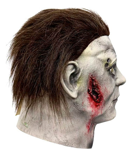 Máscara Michael Myers Halloween Cicatrizes Cor Branca