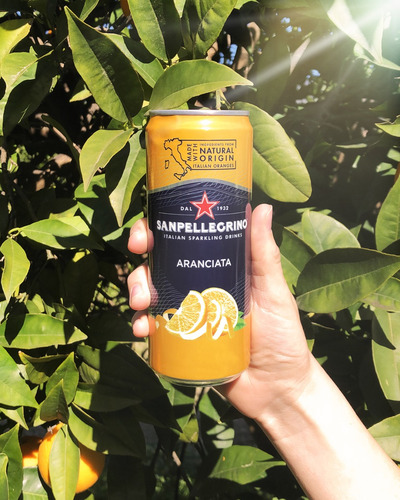 Agua Sparkling Naturali San Pellegrino Aranciata 330 Ml Lata