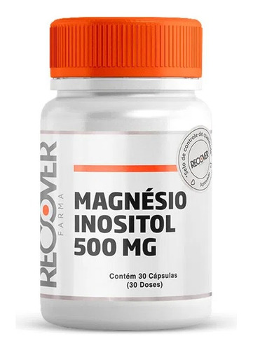 Magnésio + Inositol 500mg - 30 Cápsulas (30 Doses) Sabor Without Flavor