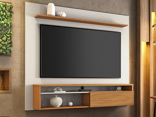 Imagen 2 de 4 de Mueble Tv Rack Panel 1100 Minmalista