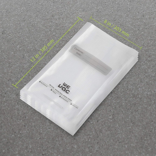 Bolsas Wevac Para Selladora Al Vacio 8x12pulgadas