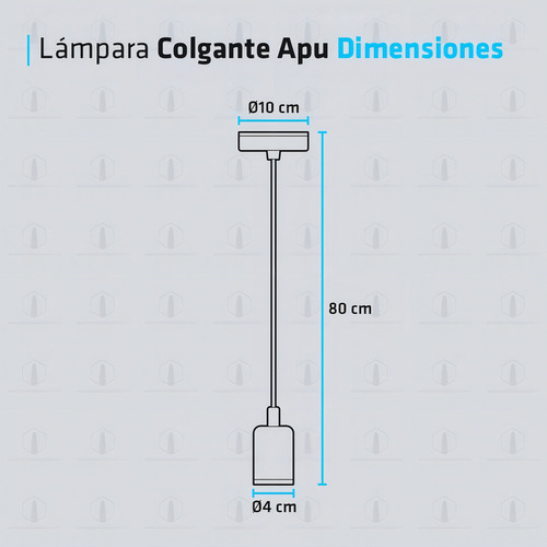 Lampara Colgante Led Apu E27-3 Techo Iluminacion + Filamento Color Níquel