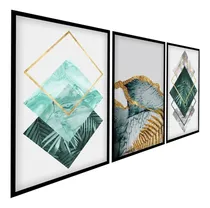Comprar Quadros Decorativos Grande Sala Abstrato Minimalista 3 Peça
