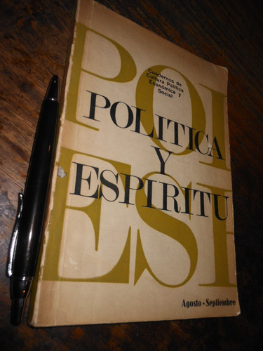 Política Y Espiritu Nº 295 1966 Jaime Castillo Velasco (dire