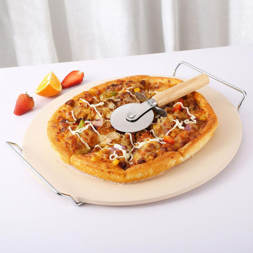 - Pizza Piedra Para Cordierite Stone Con Soporte De Soporte
