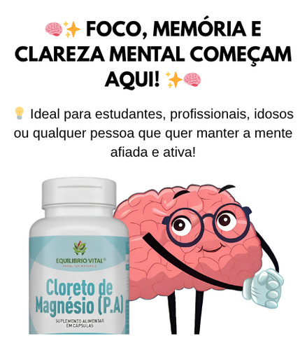 Cloreto De Magnésio Pa Magnésio Em Capsula