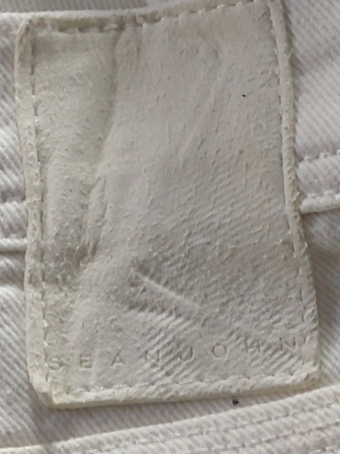 Pantalón De Mezclilla Sean John Blanco Strech (Usado)