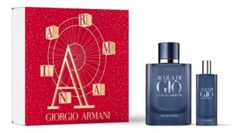  Armani Acqua Di Gio Profondo Varon Edp 75ml + 15ml Set Usa