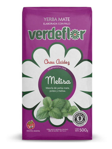 Yerba mate Verdeflor melisa 500g