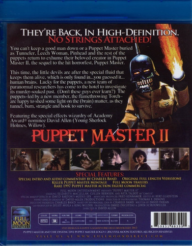 Puppet Master 2 Dos 1990 Dave Allen Pelicula Blu-ray